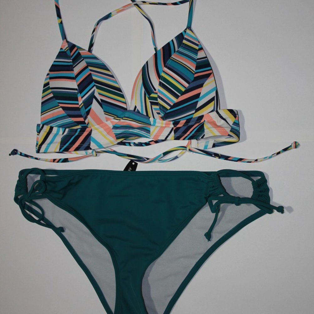Adore Me Bikini Striped Set